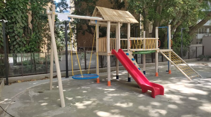 playgrounds de madeira para condomínios